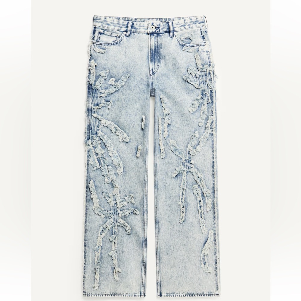 Glenn Martens x H&M Distressed Light Blue Jeans